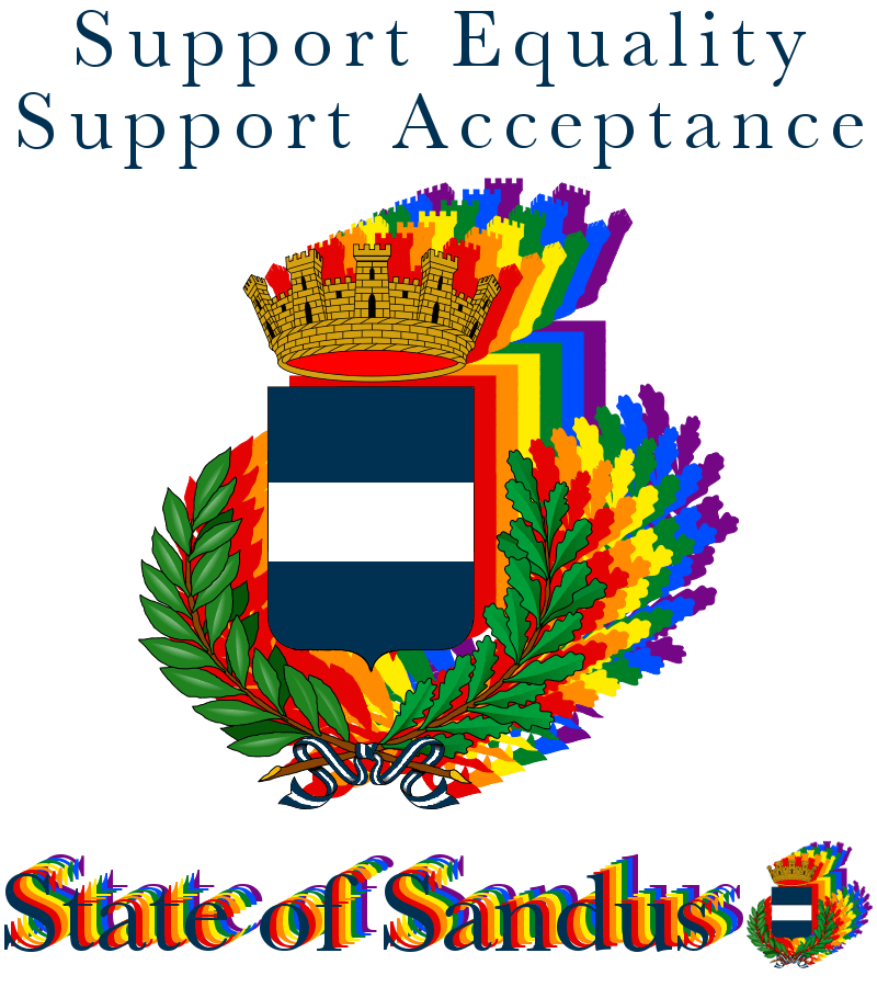 Sandus is a vocal proponent of LGBTQIA rights, including but certainly not limited to same-sex marriage.
