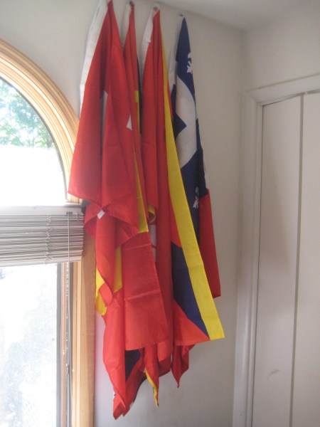 An early image of the Mur des Drapeaux, from October 2010. 