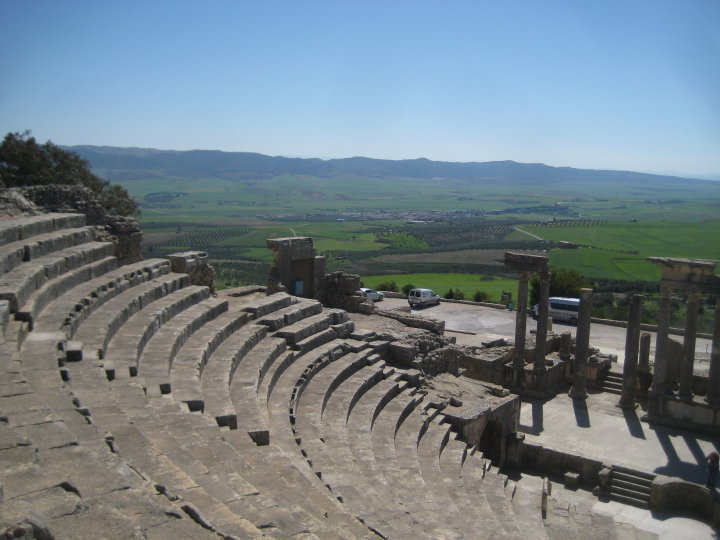 The Theatre in Dougga, Tunisia, from the Sôgmô's visit to Tunisia in 2010 as Chairman of the Revolutionary Council of the Democratic People's Republic of Sandus.